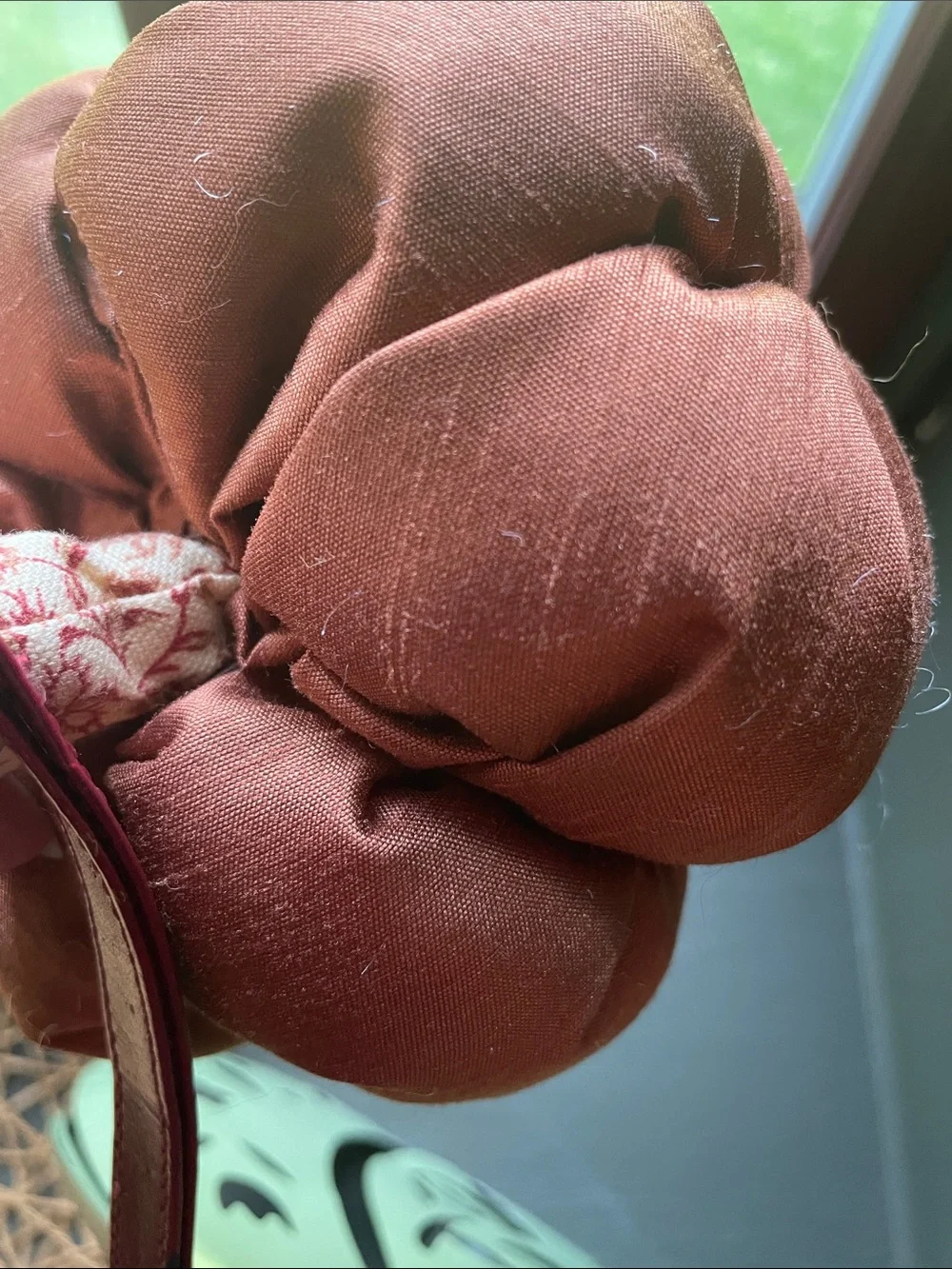Handmade Rust Orange Fabric Pumpkin Holiday Décor - Home Accents